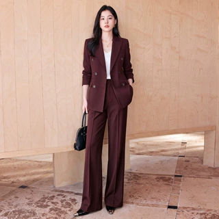 芭妃娅通勤风显高瘦职业西装套装女商务工作装高端正装西服职场风