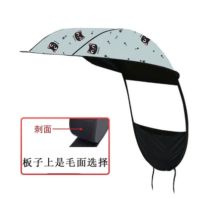 umbrella canopy with black – Elektromobil üçün ön şüşə çətiri (günlük) - single-ceiling-panel-cartoon-cat-with-velcro-backing-note-this-is-a-single-roof-cover-not-a-complete-set