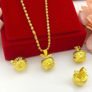 Vietnam Sand Gold Women's Seiko Love Small Apple Pendant Japanese and Korean Fashion Apple Necklace Supply Women's Gift