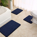 海绵浴室防滑垫三件套鹅卵石地毯脚垫入户门浴室地垫卫生间吸水垫