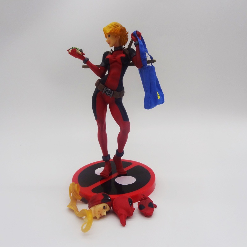 ARTFX MARVEL DWASPOOL LADY DEADPOOL X-MEN 헤드 변경 영화 박스 모델 핸드셋