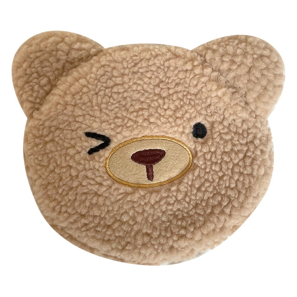 Amazon transfronteriza de suministro/lindo de La felpa monedero lápiz labial bolsa de almacenamiento bolsa de lana de cordero bolso de mano