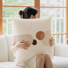 卡通奶油风抱枕沙发客厅轻奢办公室靠背腰靠椅子靠枕套