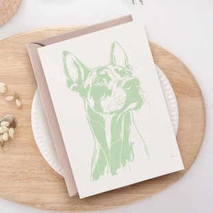 Creative Pattern Doberman Template Cross-Border Dropshipping Hot-Selling Painting Stencil Wall Painting Journal Decoration Masking Board