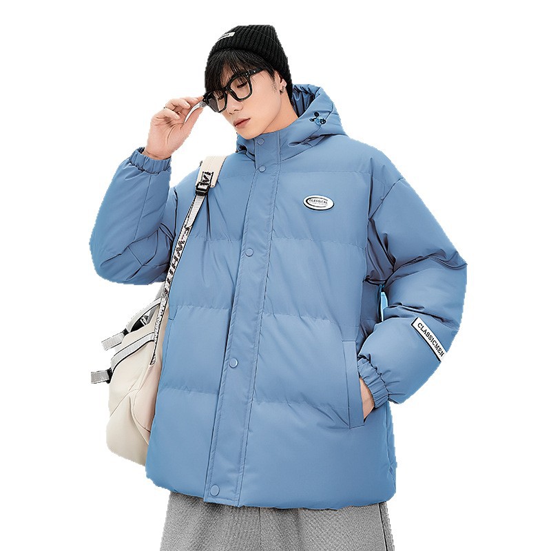 Chaqueta de invierno acolchada de algodón para hombre, abrigo de algodón grueso para hombre, ropa de invierno, chaqueta de algodón de estilo americano a la moda para hombre.