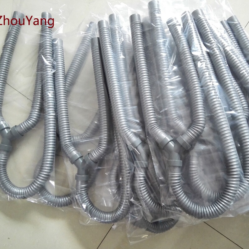 Spot Double Basin Sewer Pipe Y-Shaped Two-In-One Basin Plastic Pipe Gray 30mm Outlet Pipe Three-Prong Pipe Wholesale