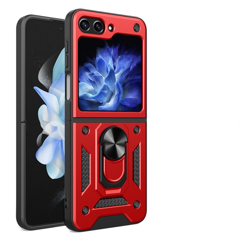 Suitable for Samsung Z Flip5/4 ring bracket folding screen up and down flip armor protective cover_voghion.com