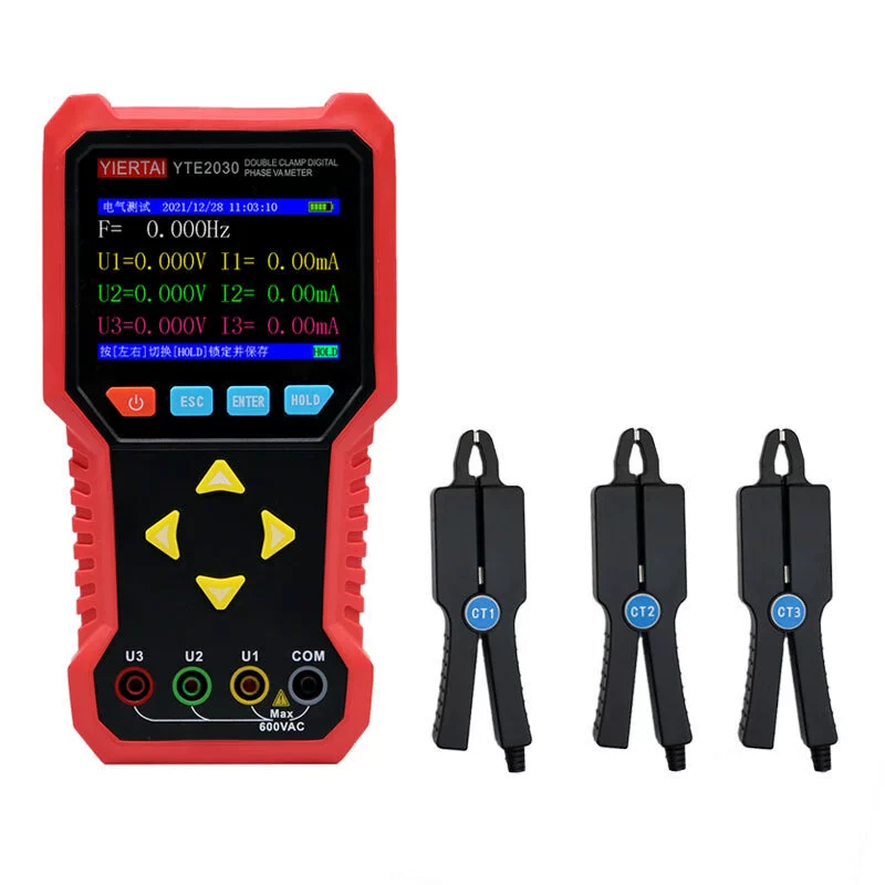 East Tester создает YTE2020 многофункциональный детектор фазовых таблиц с двойным плоскогубком цифровой фазовый вольтамперметр
