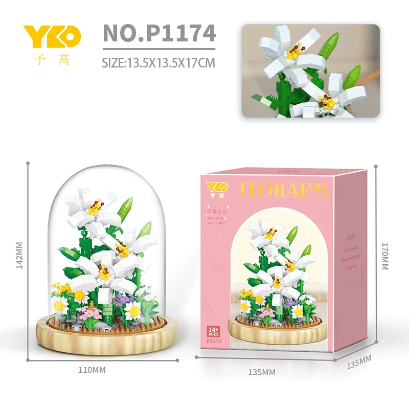 Constructor, toy, music box, sunflower, Birthday gift