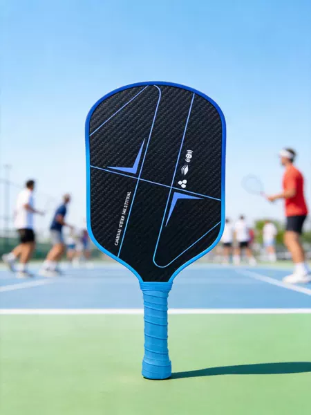T700 textured 16mm matte carbon fiber pickleball racket, same style as the textured competition racket, printed pattern competition racket
