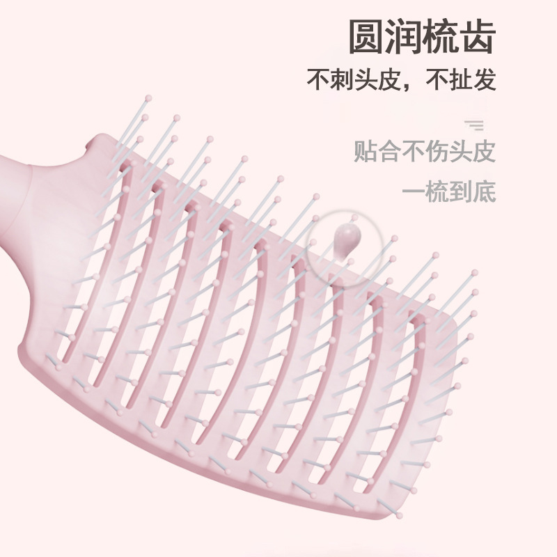 Macaron costilla peine especial de las mujeres raíz del pelo esponjoso forma del pelo alto cráneo artefacto superior Pelo Largo rizado pelo masaje