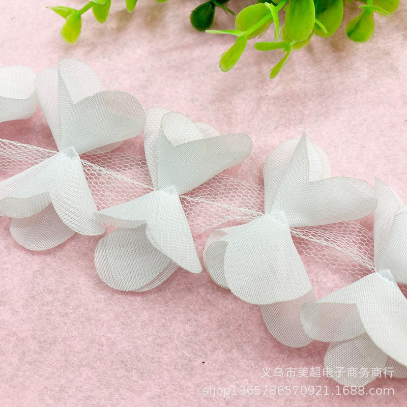 精美多色手摇花边童装公主裙摆 手工太阳帽女装服饰韩系辅料