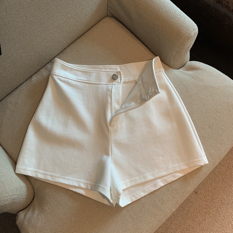 黑色辣妹短裤透气时尚女夏季薄款高腰显瘦a字裤紧身弹力牛仔热裤|undefined