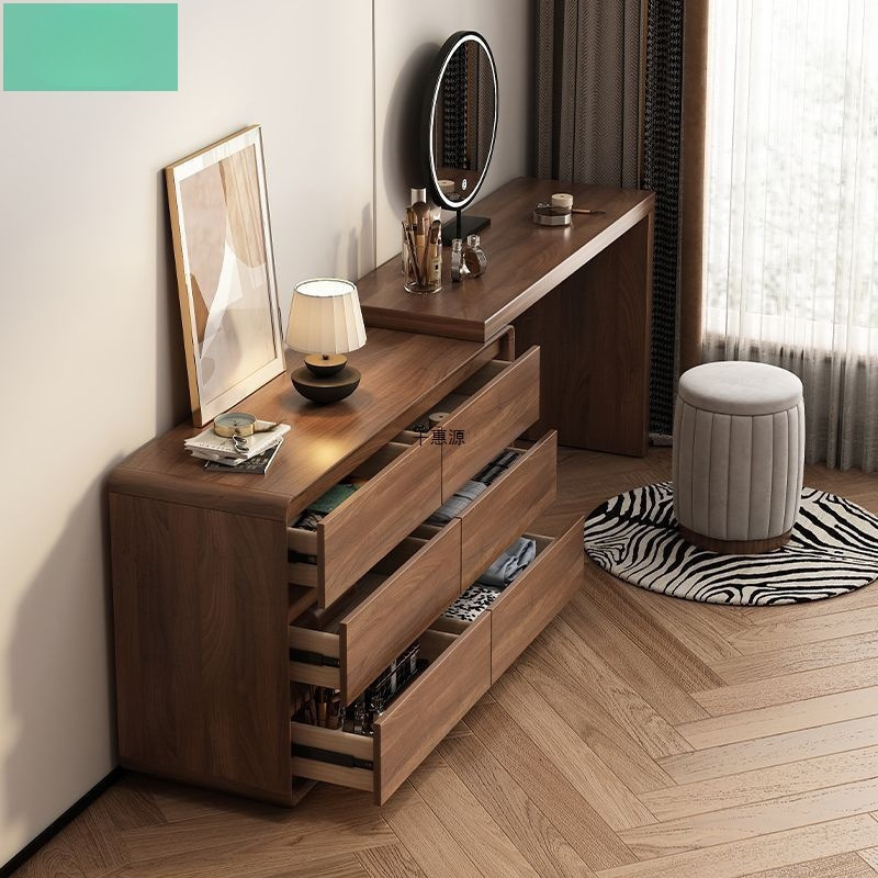 Modern Simple Integrated Cupboard Dresser Bedroom Makeup Table Bedside Storage Cabinet Makeup Table Corner Desk