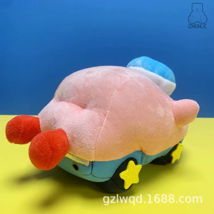 ZL Cross-border Police Car Series Star Kabila plush car Kirby20CM Doll Catching Dolls Wedding Scattering Dolls