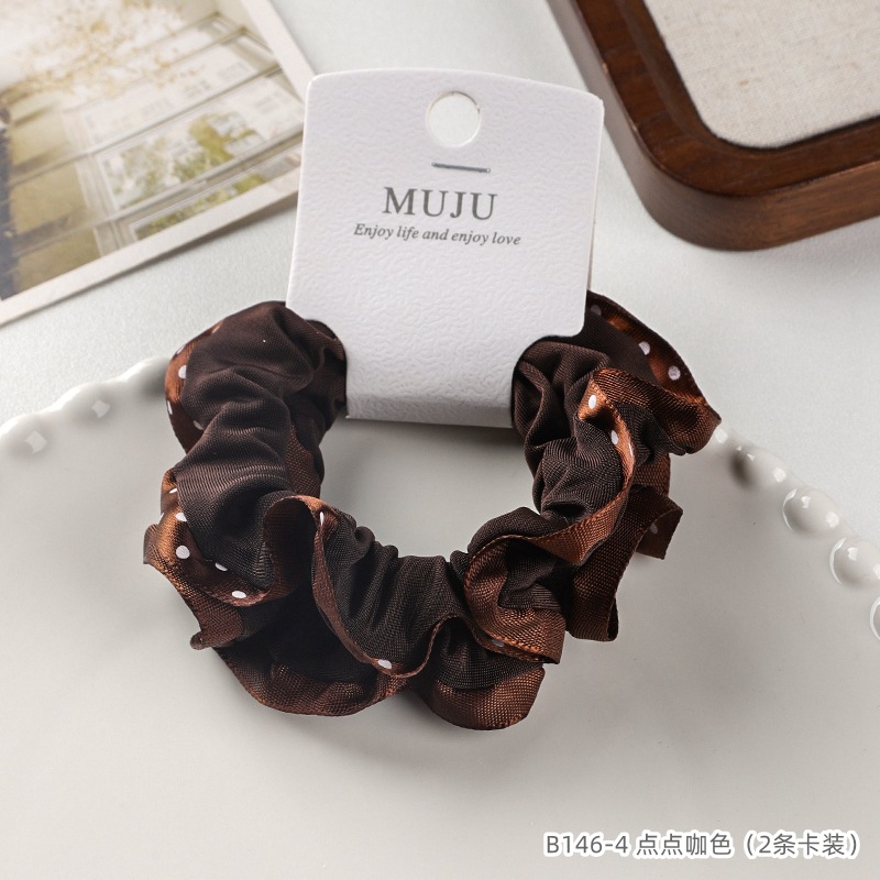 [Carga de tarjeta] sensación de alto nivel coreano de cabello de código de barras de moda de alta elasticidad de cabello anillo de cabello correa de cola de caballo