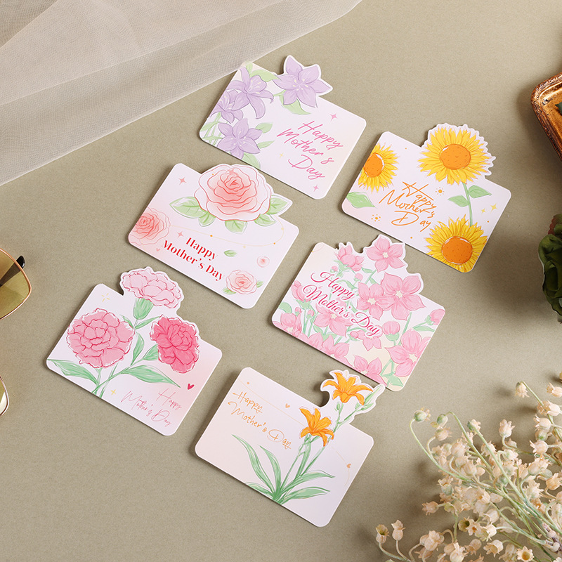 Tarjeta de felicitación del día de la madre, ramo de flores, tarjeta de mensaje, florista, horneado, regalo, tarjeta de regalo, tarjeta de sorpresa para mamá.