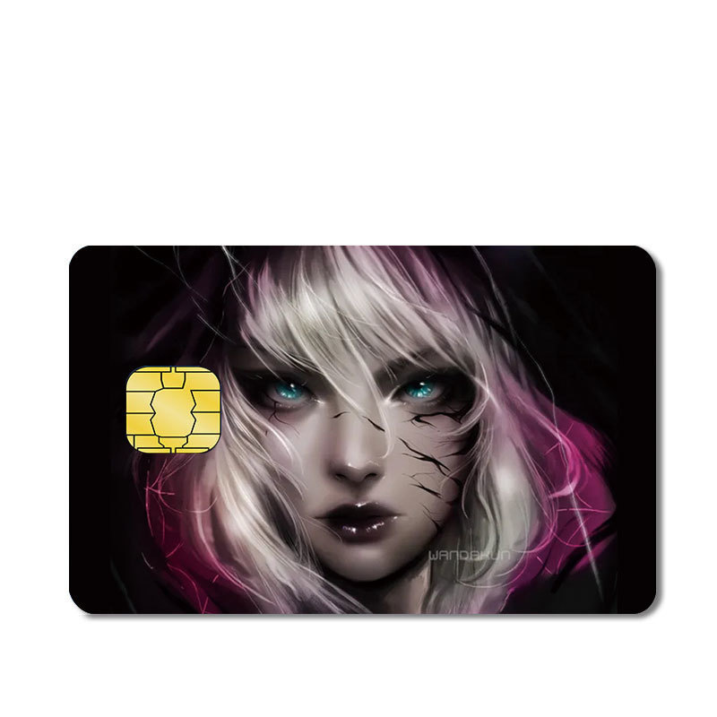 Calcomanía Impermeable para Tarjetas Bancarias de PVC Impermeable y Antideslizante para Tarjetas Bancarias
