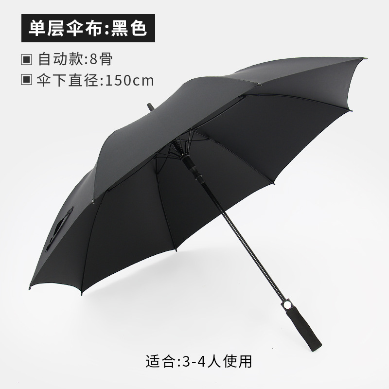 ゴルフ傘 長柄 大型 厚手傘 カスタム印刷 広告傘 メンズ 特大 直傘 耐風雨