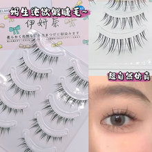 伊妍奈新手极细透明梗小恶魔漫画眼一片式日常自然素颜假眼睫毛