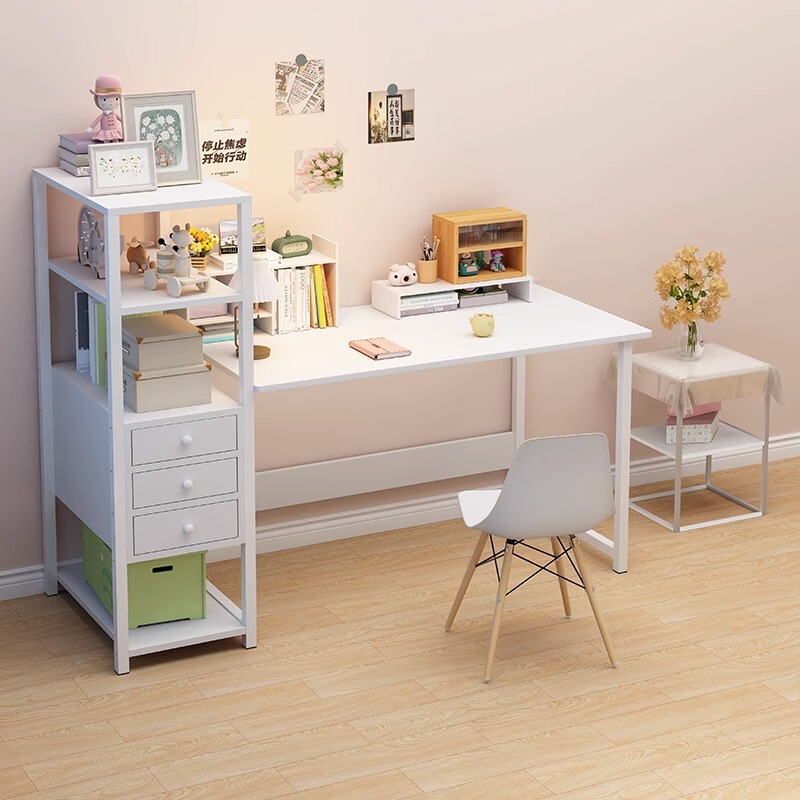 A generation of computer desk desktop home desk bookshelf combination bedroom economical desk student writing desk
