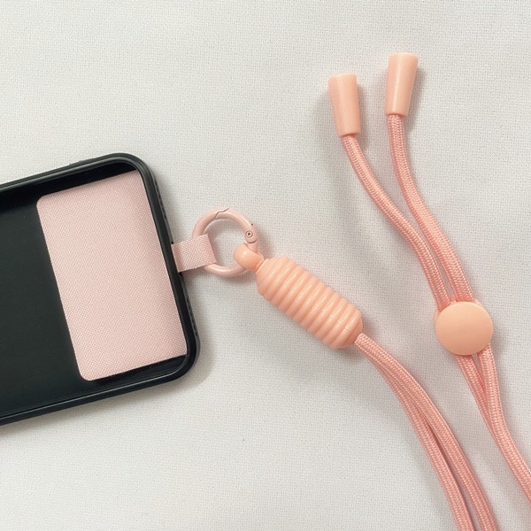 Multi functional universal mobile phone crossbody adjustable button anti loss hanging neck gasket spring ring elastic_voghion.com