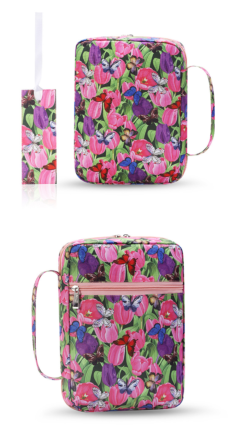 Aufbewahrungstasche Aufbewahrungsbeutel Bedruckte Handtasche Multifunktionale kleine Tasche Schutzhülle für Buch Kosmetiktasche_voghion.com