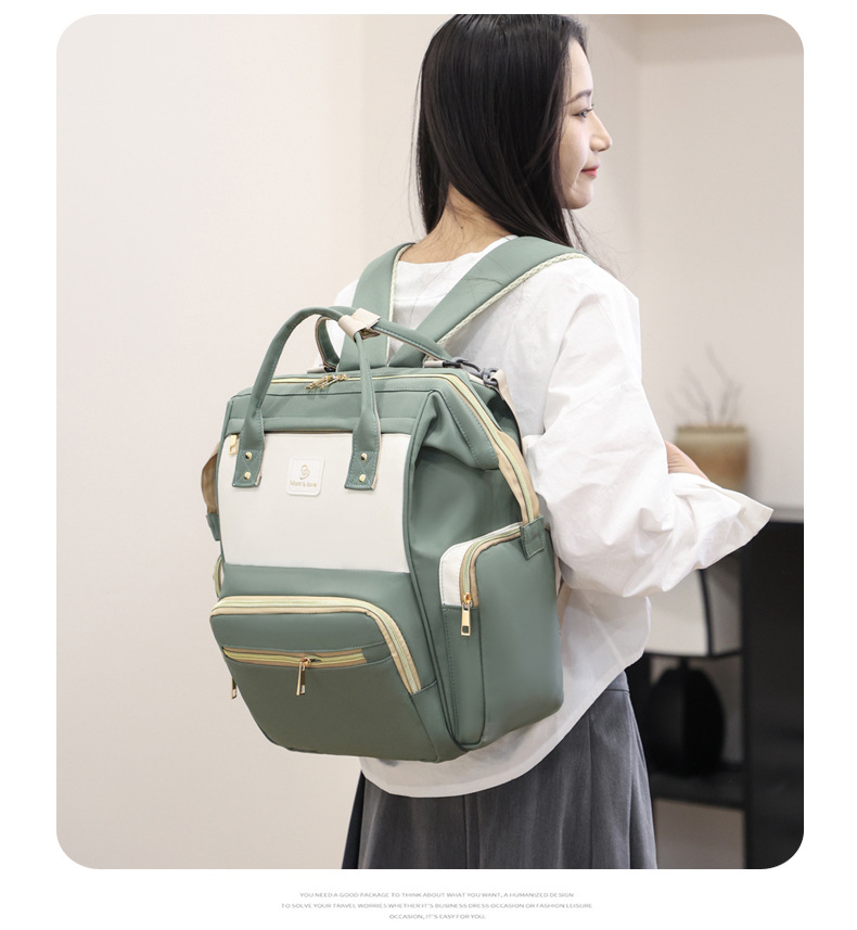 New baby and mother bags: large-capacity storage, mommy bag, portable double-shoulder hand-held mommy bag, multi-functional baby bottle and maternity bag undefined