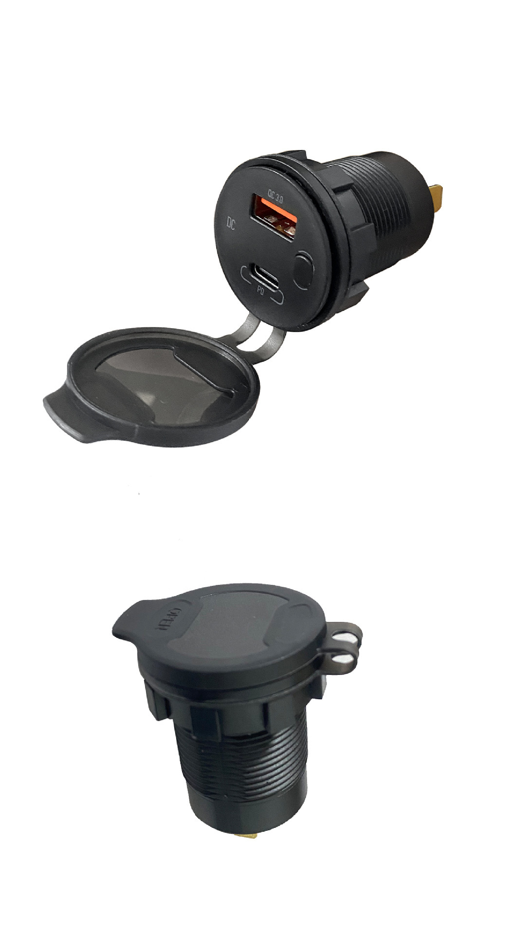 Cross-Border New Model Car, Motorcycle, and Ship Vehicle Charger with Fast Charging Qc3.0+Pd Port, New Vehicle Charger