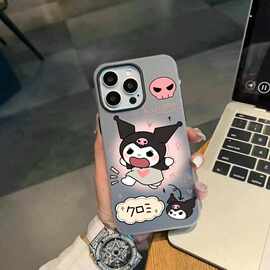 新款库洛米适用苹果17Promax二合一果冻手机壳iphone16肤感15跨境