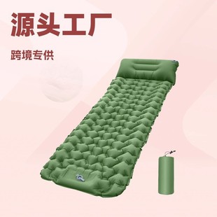 Travel inflatable handheld mattress for camping, air pump