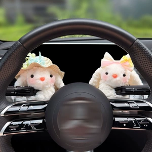 2026 New Car Dashboard Decorative Ornament Cute Wiper Decoration Figurine Turn Signal Light Car Interior Decoration Doll