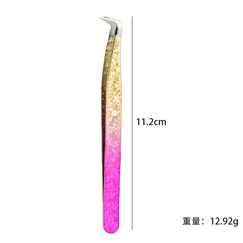 嫁接假睫毛镊子美睫师种睫毛开花辅助金羽夹子高精密专业美睫工具|undefined