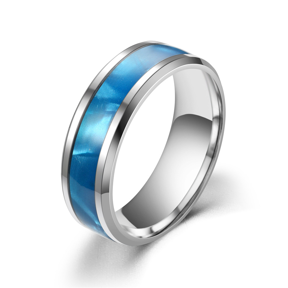 1 Piece Quantity Casual, Street Occasion Retro Cool Style Geometric Titanium Steel Unisex Rings Men Band Rings