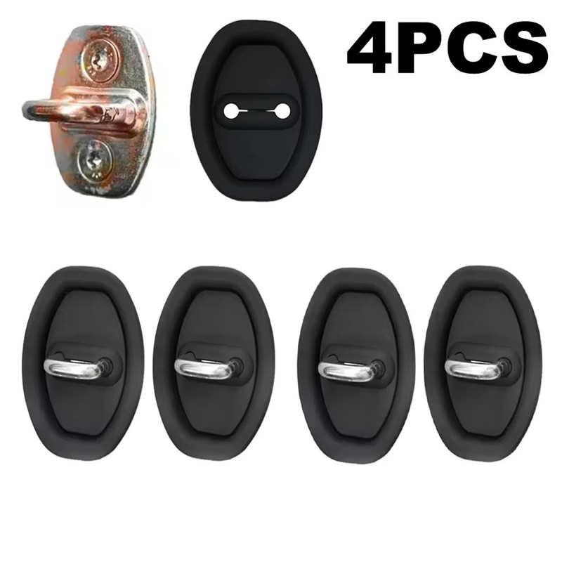 Car door lock buckle shock absorption cushion door buffer anti-rust protection cover car interior decoration car modification accessories