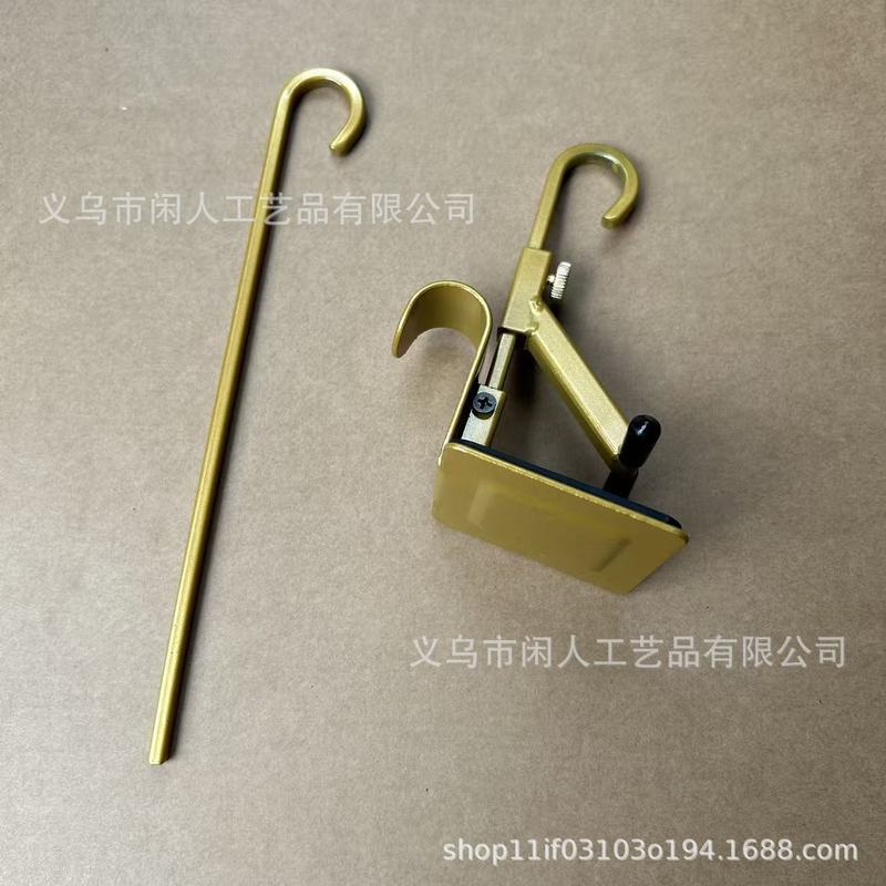 跨境爆款圣诞节金属悬挂袜子支架家用可调节伸缩挂钩免打孔挂钩|undefined