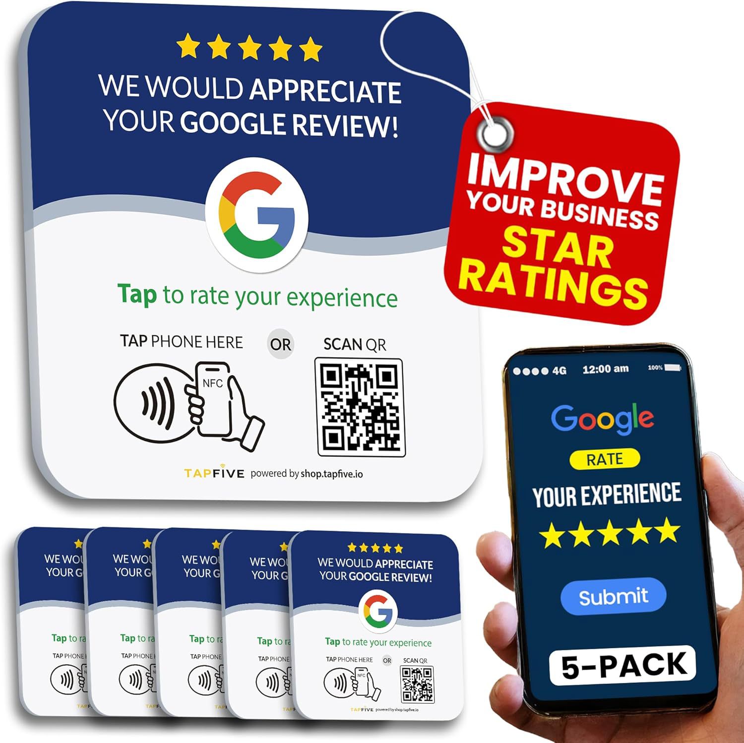 NFC rəy kartı və stiker - Google rəy üçün Ntag213