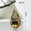 Bird's nest decoration simulation grass woven grass nest handmade outdoor small bird house outdoor pendant pendant coconut shell bird nest bird nest