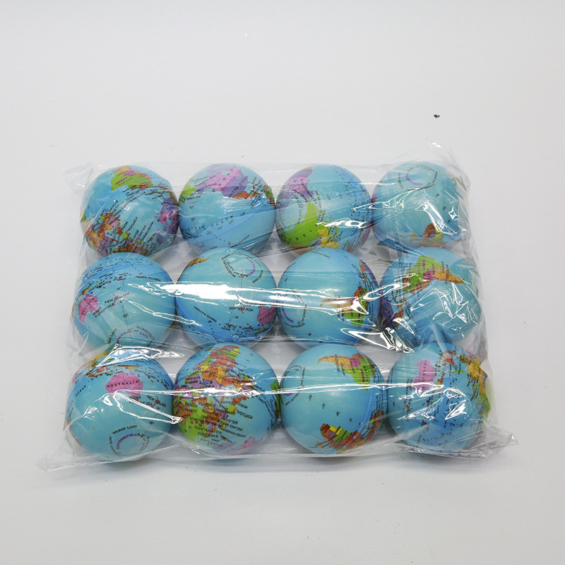 6.3 センチメートルグローブ弾性ボール科学と教育 PU ソリッドフォームスポンジボールソフト減圧ペットおもちゃボールクロスボーダー