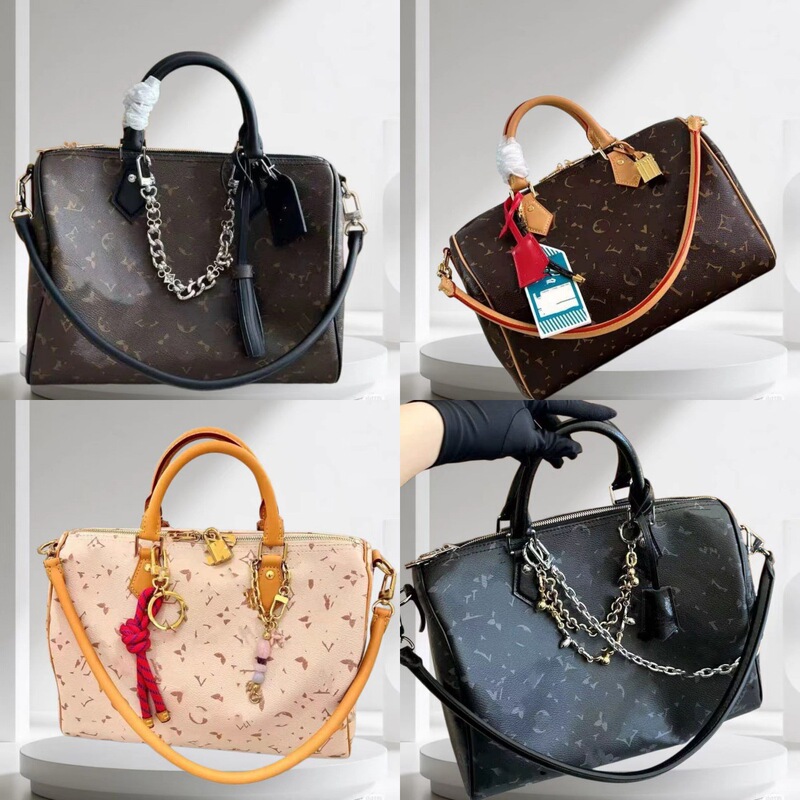 New Trendy Hot-Selling Bag Speedy 30 Handbag Monogram Pillow Bag Boston Crossbody Tote Bag
