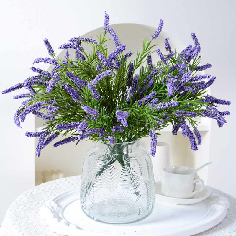 realistic lavender purple artificial flowers for home use