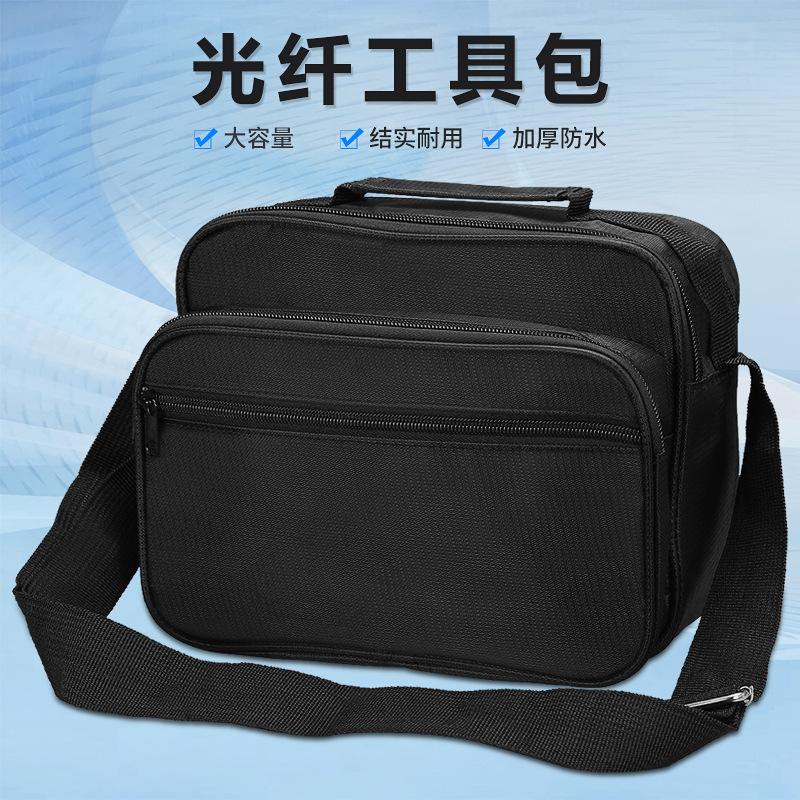 Fiber Optic Cold Connection Tool Kit Fiber Optic Cutting Knife Red Light Pen Optical Power Meter Set Portable Bag 25*12*20cm