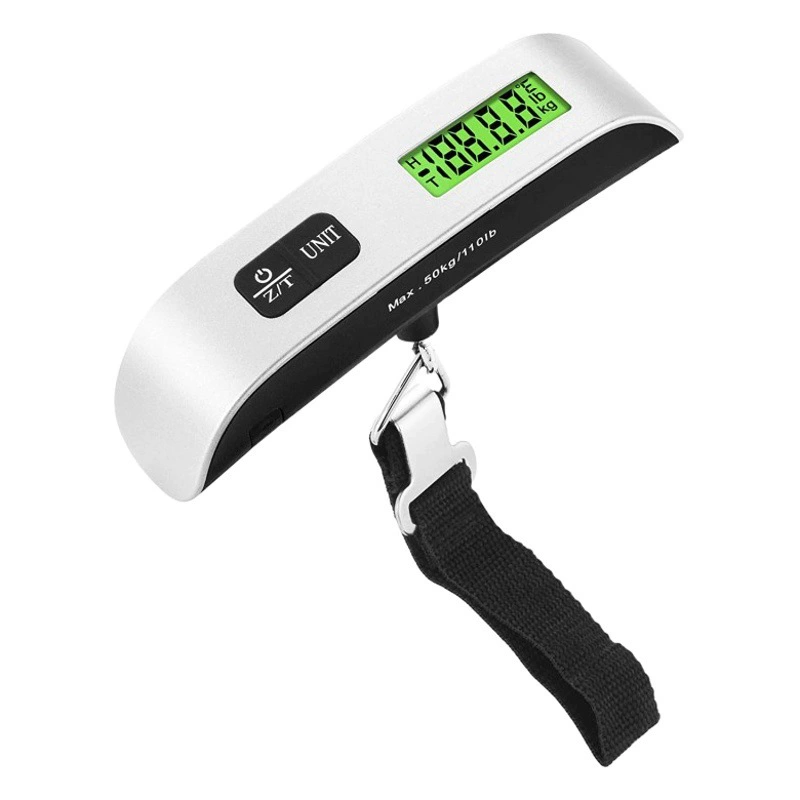 Портативные электронные портативные весы 50 кг со светящимися весы для багажа портативные электронные весы экспресс