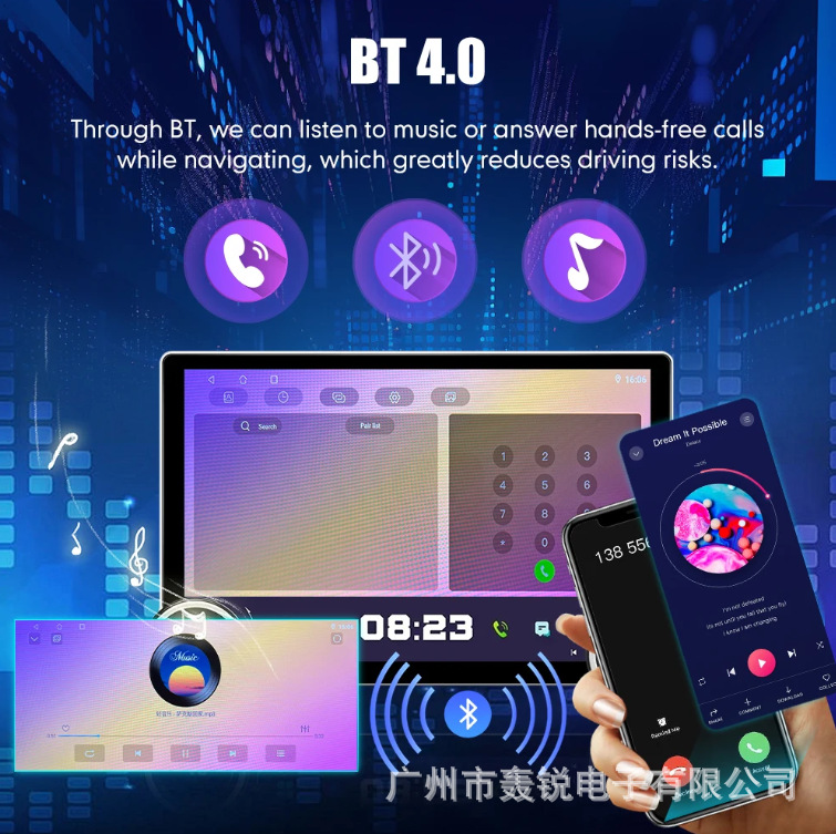 Cross-border 10.1-inch double-knob car Android navigator MP5/carplay universal machine
