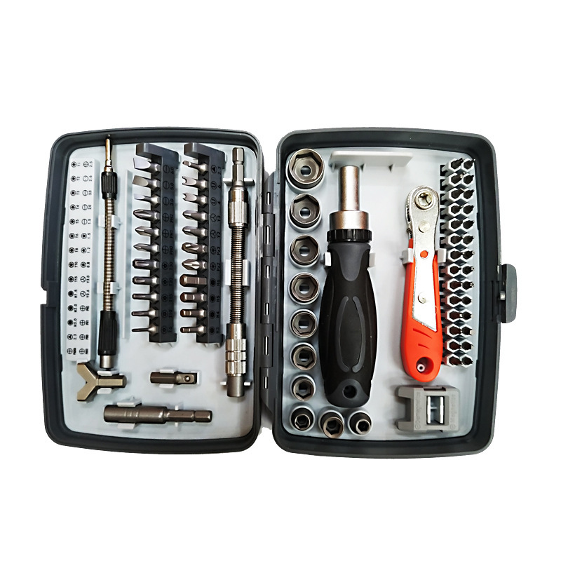 68 en 1 Combinación traje de destornillador de trinquete traje de destornillador manual al por mayor herramientas de reparación multifuncionales para el hogar