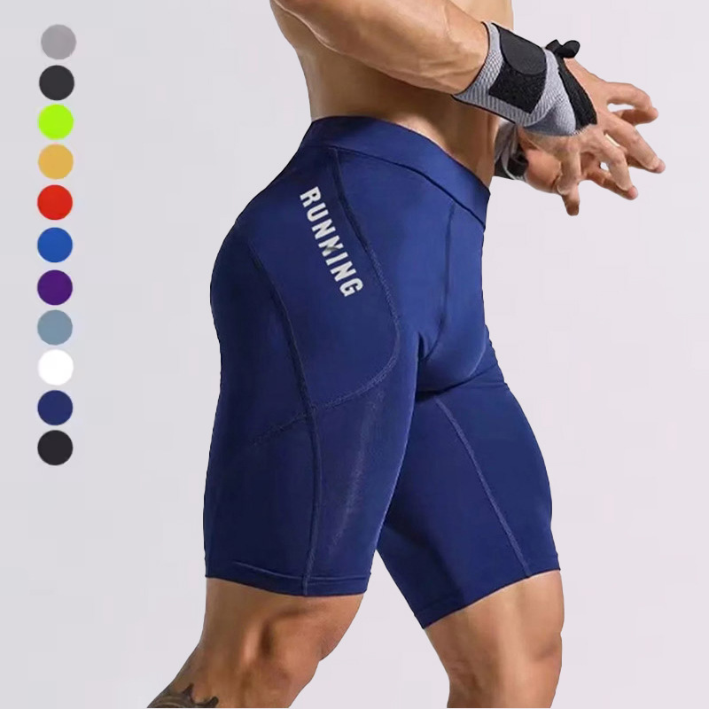 Sports Compression Three-Point Pants Men's High-Elastic Running and Cycling Quick-Drying Shorts Basketball Fitness Training Tight Leggings Sports Compression Three-Point Pants Men's High-Elastic Running and Cycling Quick-Drying Shorts Basketball Fitness Training Tight Leggings
