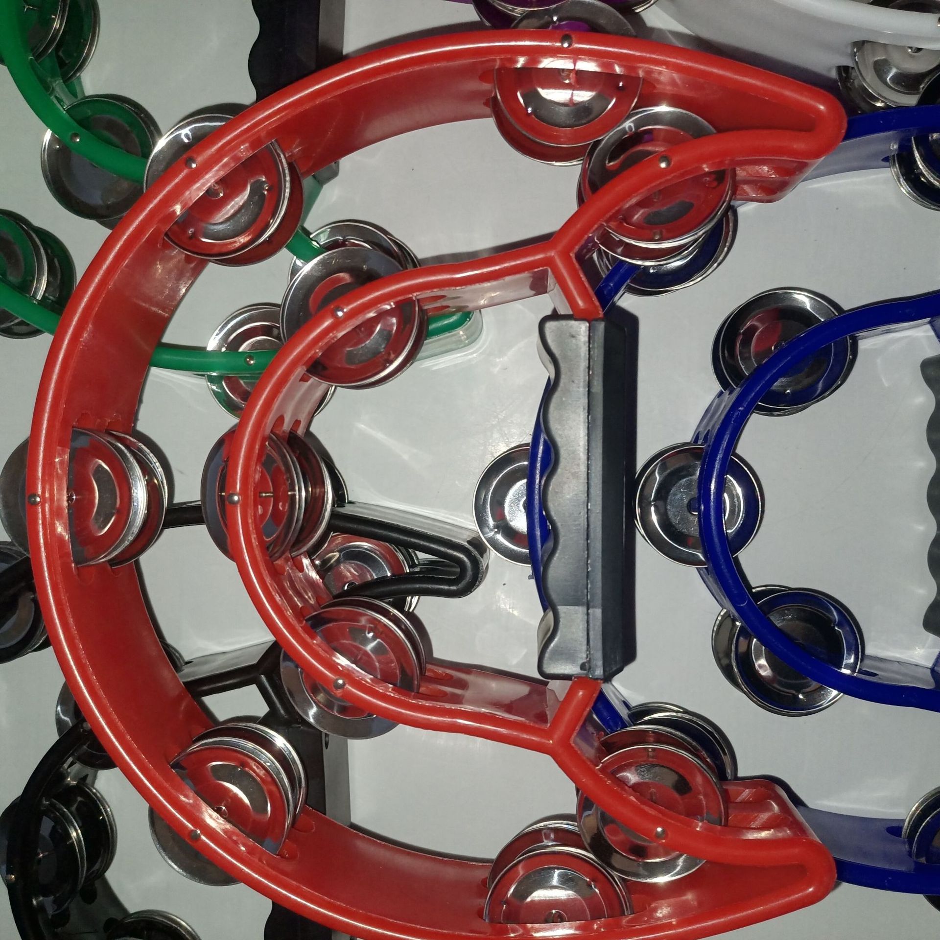 Orff percussion instruments KTV supplies musical instrument accessories single row double row plastic bell ring flower drum ring manufacturer supply
