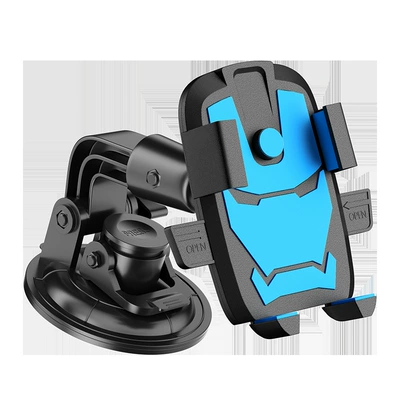 Trucks, Front Windshield, Car Suction – Car phone holder - upgraded-iron-man-blue-9cm-big-sucker