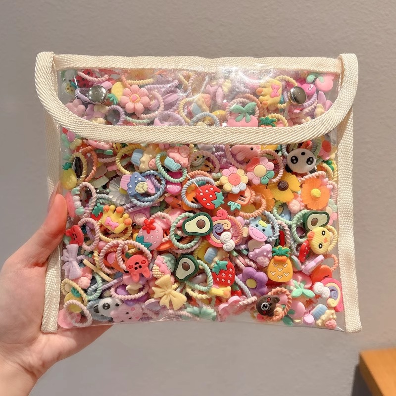 Cuerda para el cabello pequeña de color, cuerda para la cabeza, linda cuerda para el cabello de cola de caballo para niños, niña bebé, alta elasticidad, sin dañar el cabello, tocado de banda de goma