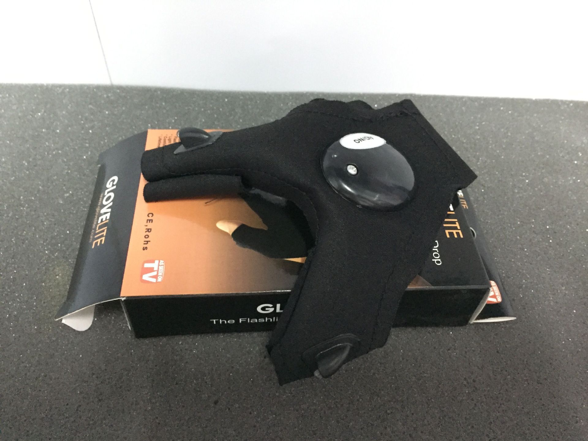 Guantes de TV luz al aire libre Dispositivo de reparación guantes de pesca luminosos con luz guantes deportivos reparación práctica iluminación mano